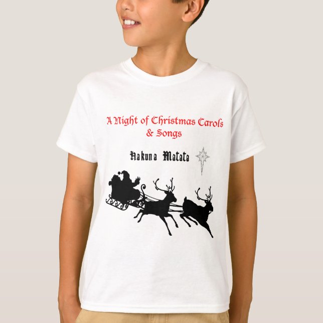 Singen am Weihnachtsfest - Carols & Festive Joy T-Shirt (Vorderseite)