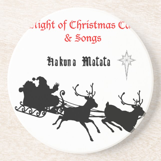 Singen am Weihnachtsfest - Carols & Festive Joy Untersetzer (Vorne)