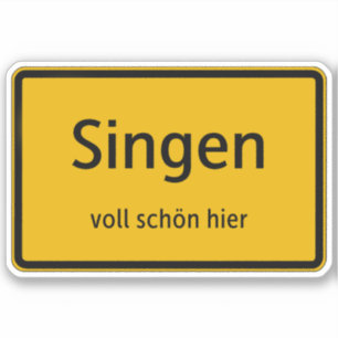 Singen Aufkleber Sticker Autoaufkleber