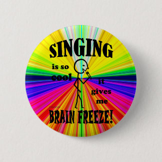 singen, das Gehirn frieren Button