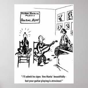 Singen der Hund, Humorvolle Vintage Poster