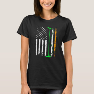 Singen der irischen amerikanischen Flagge St. Patr T-Shirt