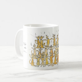 Singen der Meerkat-Tasse Kaffeetasse