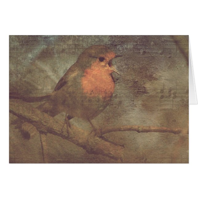 Singen eines Liedes - die Grußkarte (Vorderseite (Horizontal))