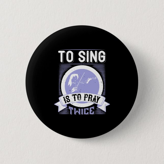 Singen heißt zweimal beten button (Vorderseite)