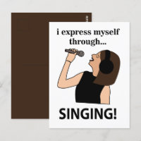 Singen Ich spreche mich durch singen aus