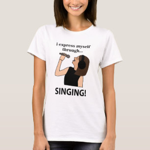 Singen Ich spreche mich durch singen aus T-Shirt