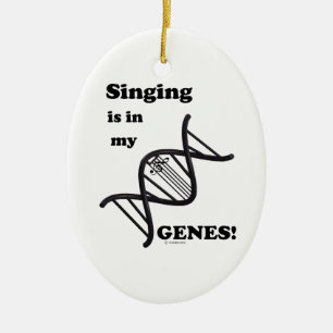Singen in meinen Genen Keramikornament