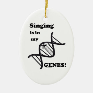 Singen in meinen Genen Keramikornament