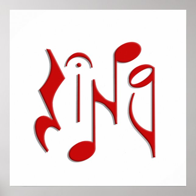 singen poster (Vorne)