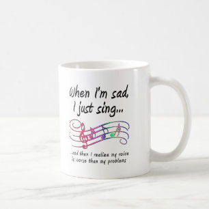 Singen schlimmer als Probleme Funny Mug Kaffeetasse