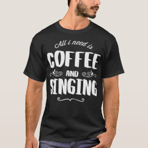 Singen & schwarze Katze klettert  T-Shirt
