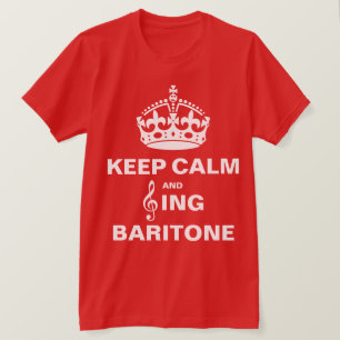 Singen Sie Bariton T-Shirt