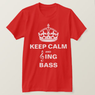 Singen Sie Baß T-Shirt