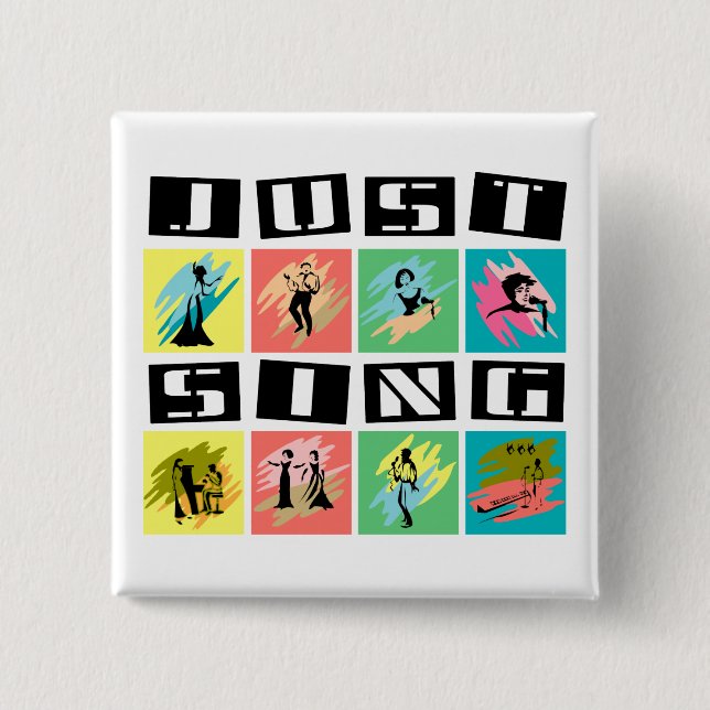 Singen Sie einfach Knopf Button (Vorderseite)