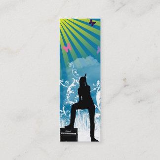 SINGEN Sie ihm LAUTE dünne Visitenkarte