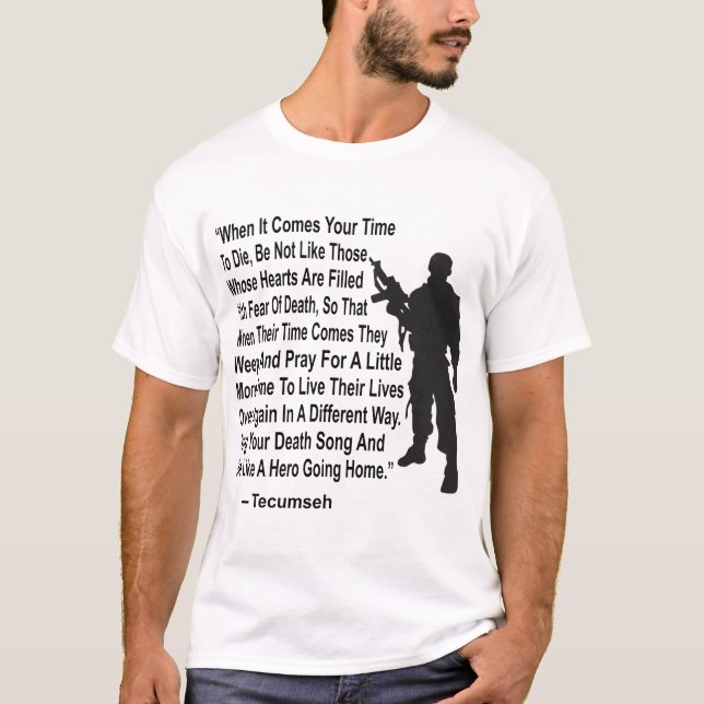 Singen Sie Ihr Todeslied und die wie ein Held # T-Shirt (Vorderseite)
