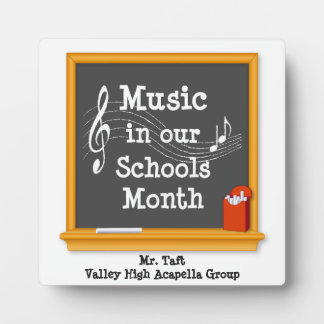 Singen Sie Ihren Lieblingslehrer aus Fotoplatte