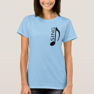 Singen Sie Musiknote-T - Shirt