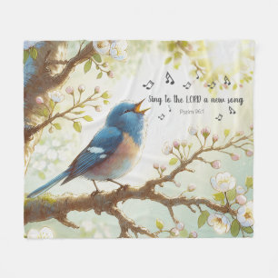 Singen Sie zum LORD ein neues Lied Psalm 96:1 Fleecedecke