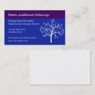 Singen spiritueller Leader Business Cards Visitenkarte