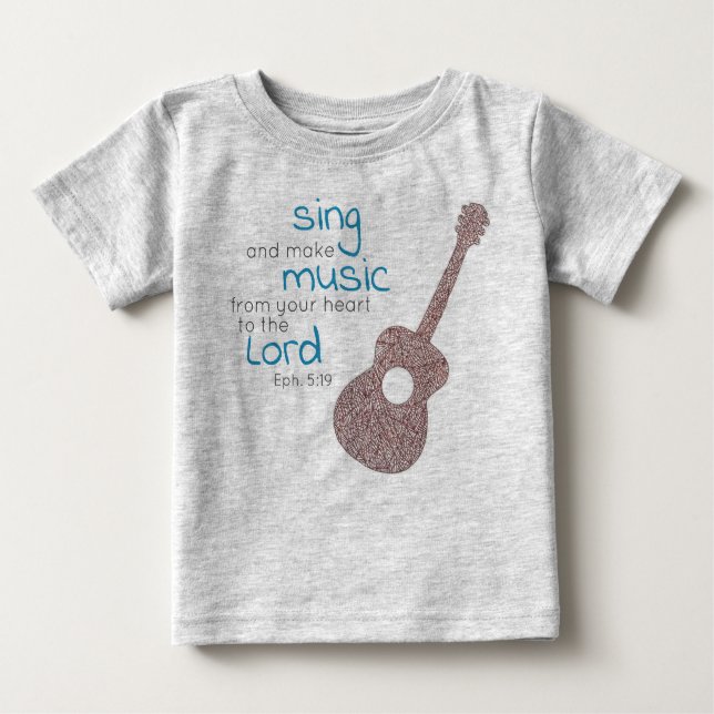"Singen und Musik machen.." Gitarre  Baby T-shirt (Vorderseite)