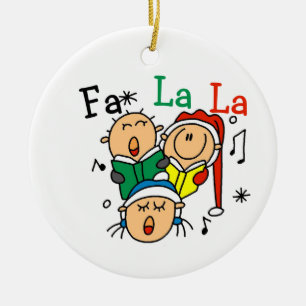 Singen von Strichmännchen Holiday Ornament