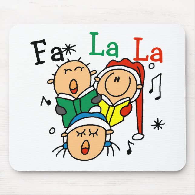 Singen Weihnachtslieder Tshirts und Geschenke Mousepad (Vorne)