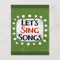 Singen wir Lieder Postkarte