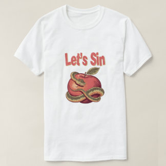 Singen wir Schlange und Apple T-Shirt