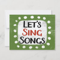 Singen wir Songs Grußkarte