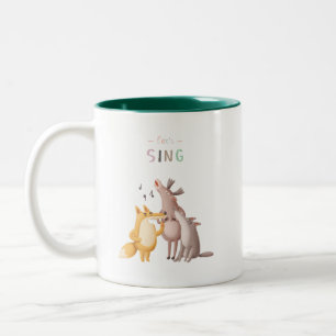 Singen wir Woodland Animal Acapella Tasse