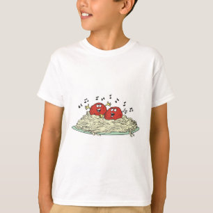singende Fleischbällchen auf Spaghetti T-Shirt