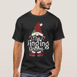Singender Gnom Buffalo Kariert passende Familie We T-Shirt