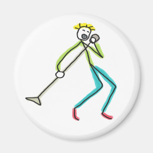 Singender Stockmann Magnet