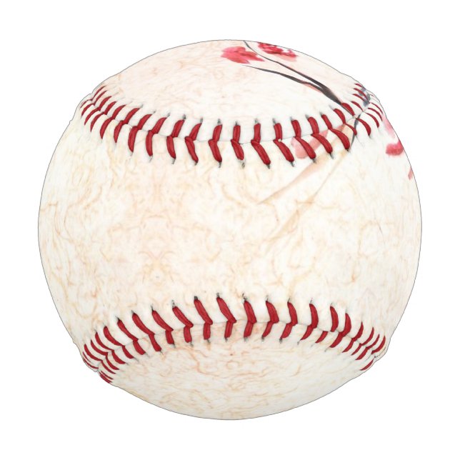 Singender Vogel Hintergrund Baseball (Vorderseite)