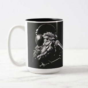 Singender Vogel Zweifarbige Tasse