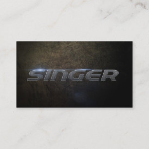 Singer Business card Visitenkarte