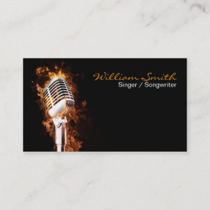 Singer Business card Visitenkarte