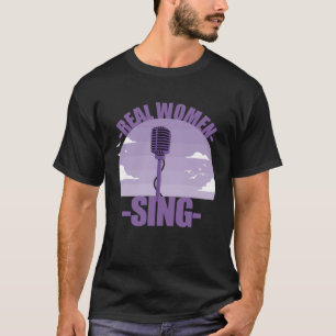 Singer Girls Microphone Gesang T-Shirt