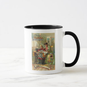 Singer Nähmaschine "Die erste Lektion" viktorianis Tasse