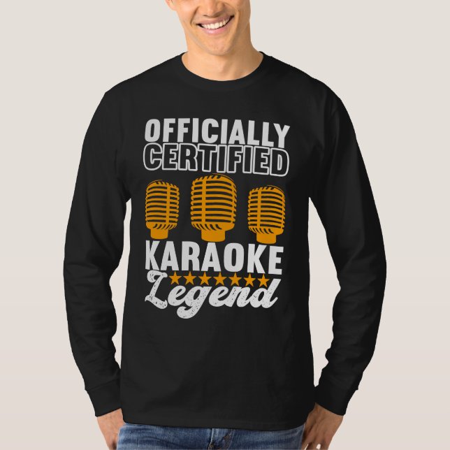 Singer Outfit Karaoke Legend T-Shirt (Vorderseite)