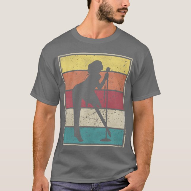 Singer Rock Girl vintage T-Shirt (Vorderseite)