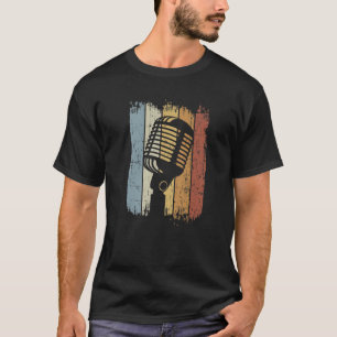 Singer Vocalist Musician - Funny Retro Mikrofon T-Shirt