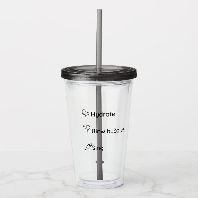 Singers Straw Tumbler Acryltrinkbecher (Vorderseite)