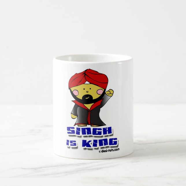 Singh ist König! Kaffeetasse (Mittel)