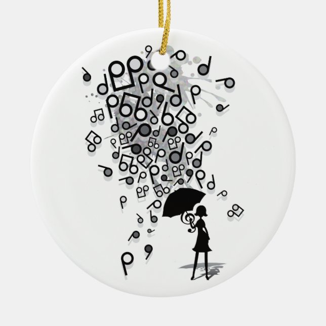 Singin' im Regen Keramikornament (Vorne)