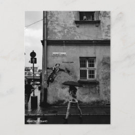 Singin' in der Rain Postkarte, mit City Text Postkarte