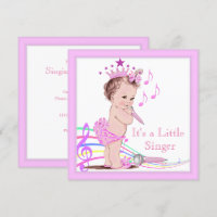 Singing Baby Shower Niedlich Girl Pink Music
