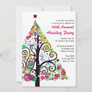 Singing Birds Weihnachtsfeier Einladung